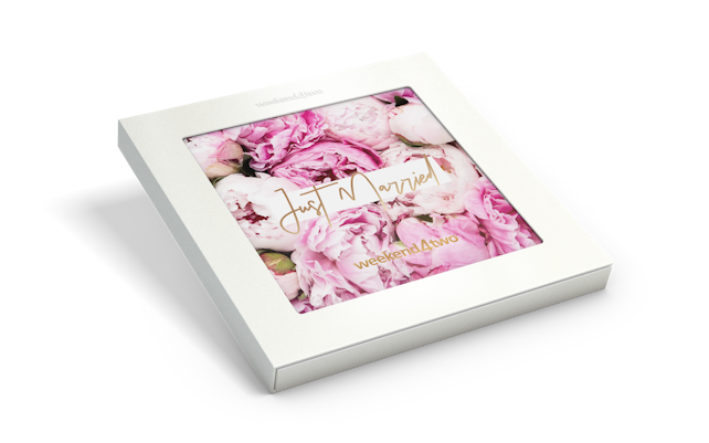 Just Married Box pivoines